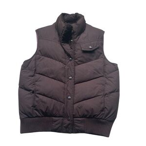 GAP Vintage Women’s Brown Down Feathers Puffer Vest Size Small